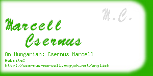 marcell csernus business card